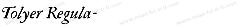 Tolyer Regula字体转换